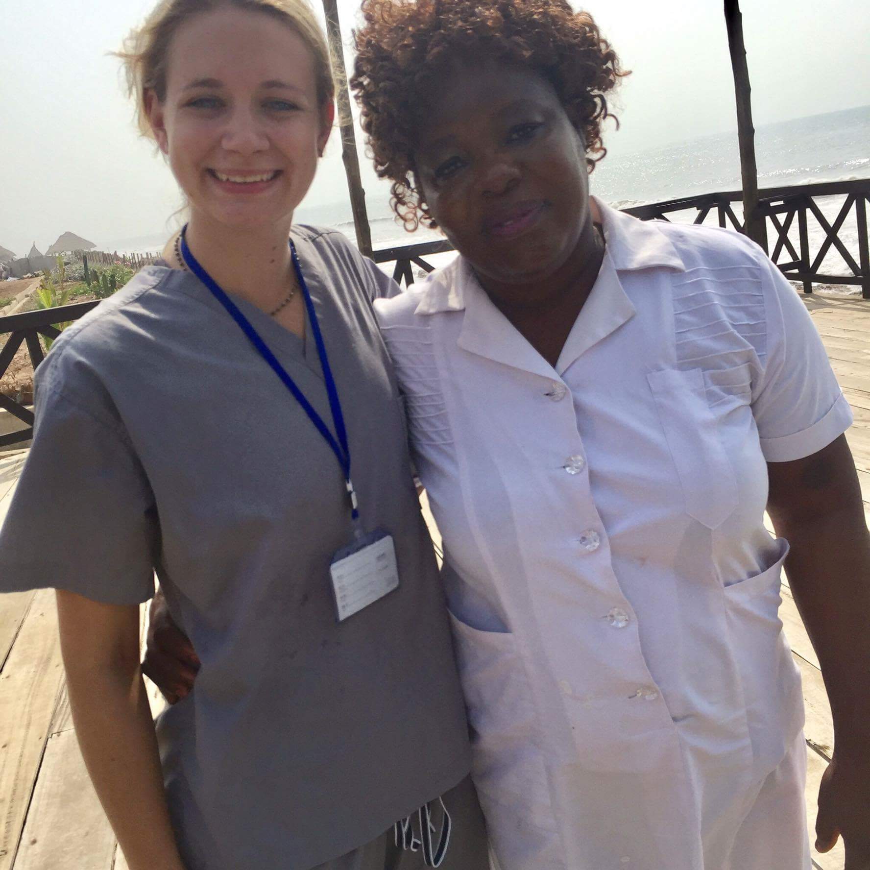 Participant with nurse