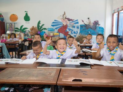 _Students on their desks