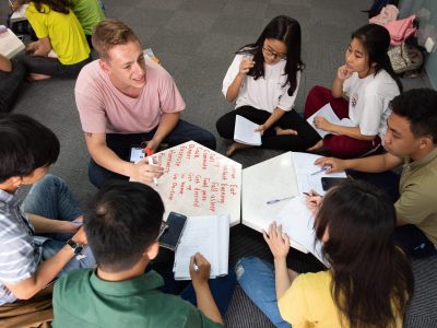 Working with local students